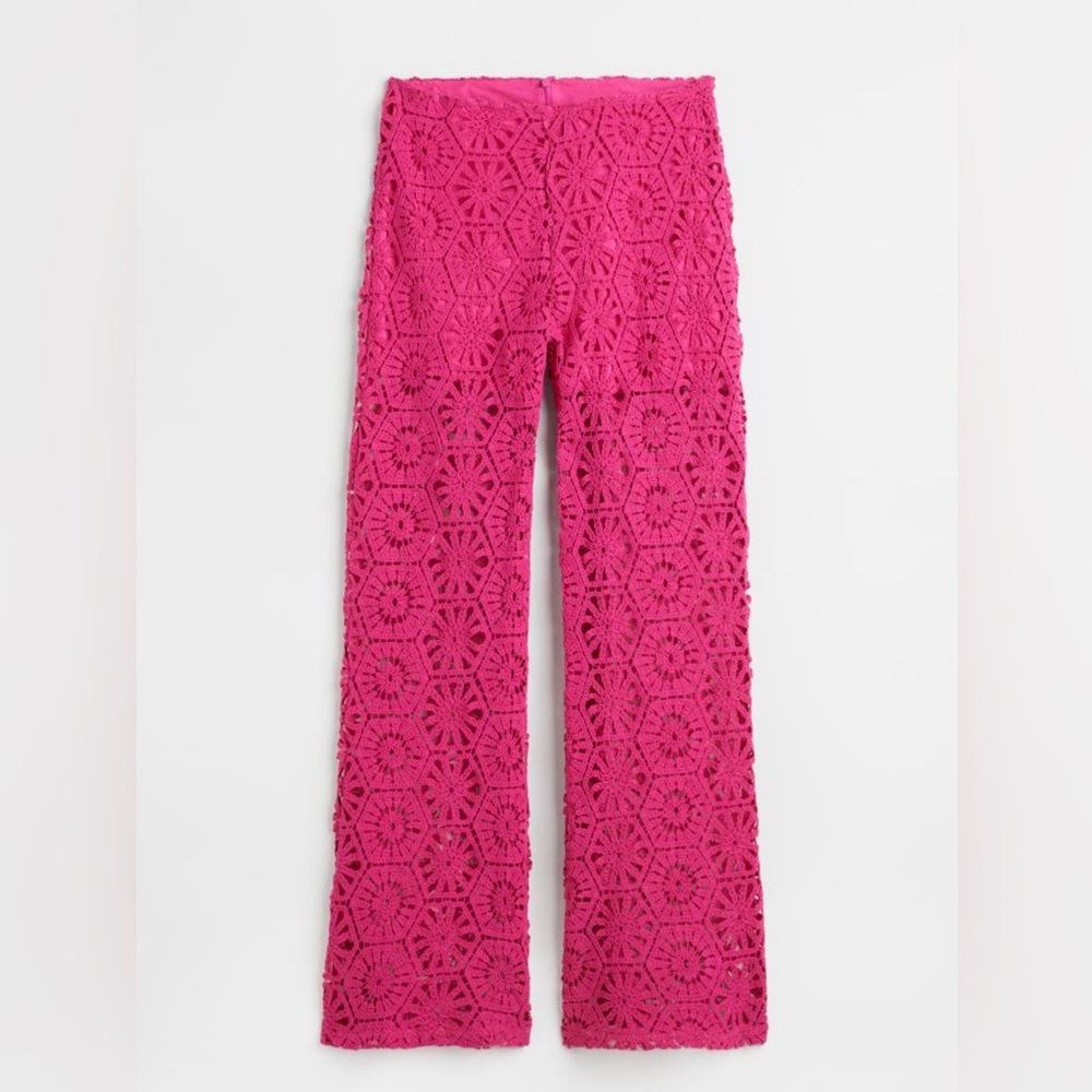 Hm straight leg crocheted looked pants